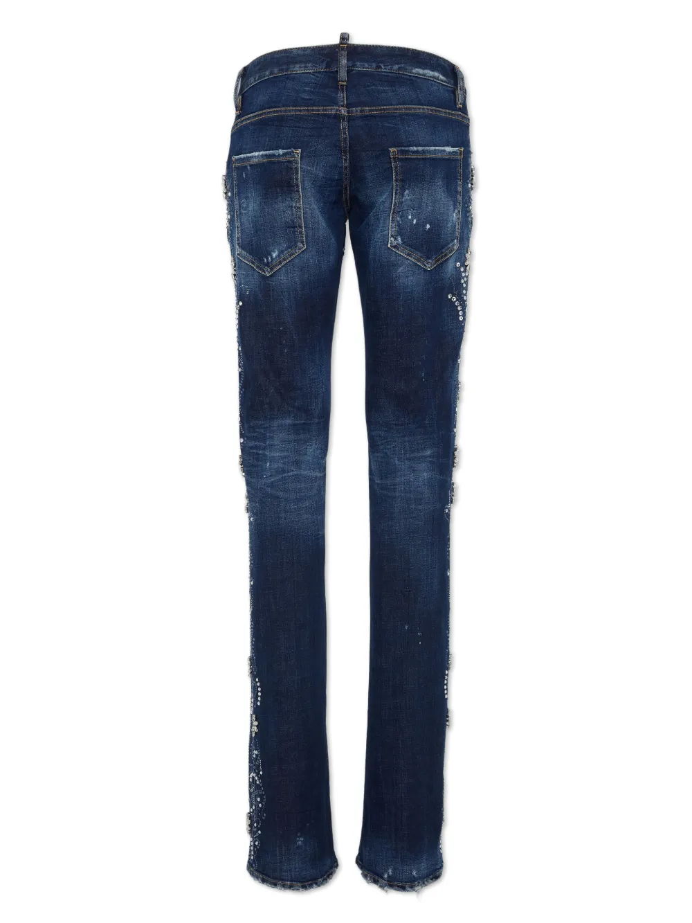 DSQUARED2 Jeans verfraaid met stras - Blauw