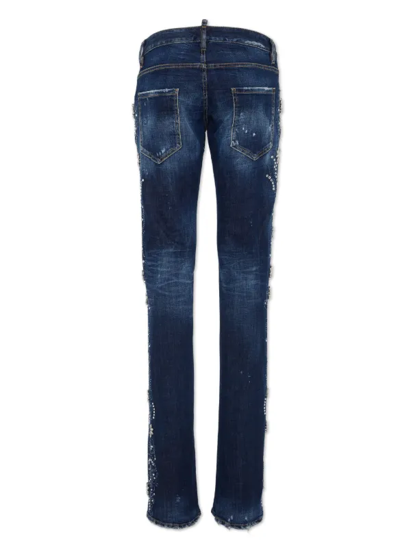 DSQUARED2 ディースクエアード ダメージ ボタンフライ ジーンズ