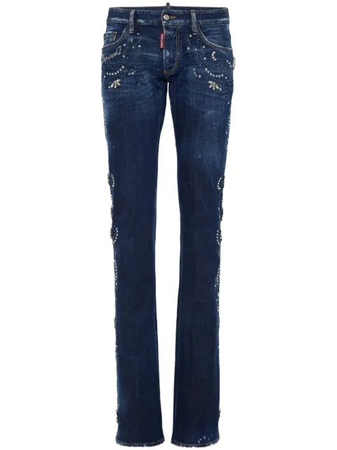 DSQUARED2 jeans con apliques de strass