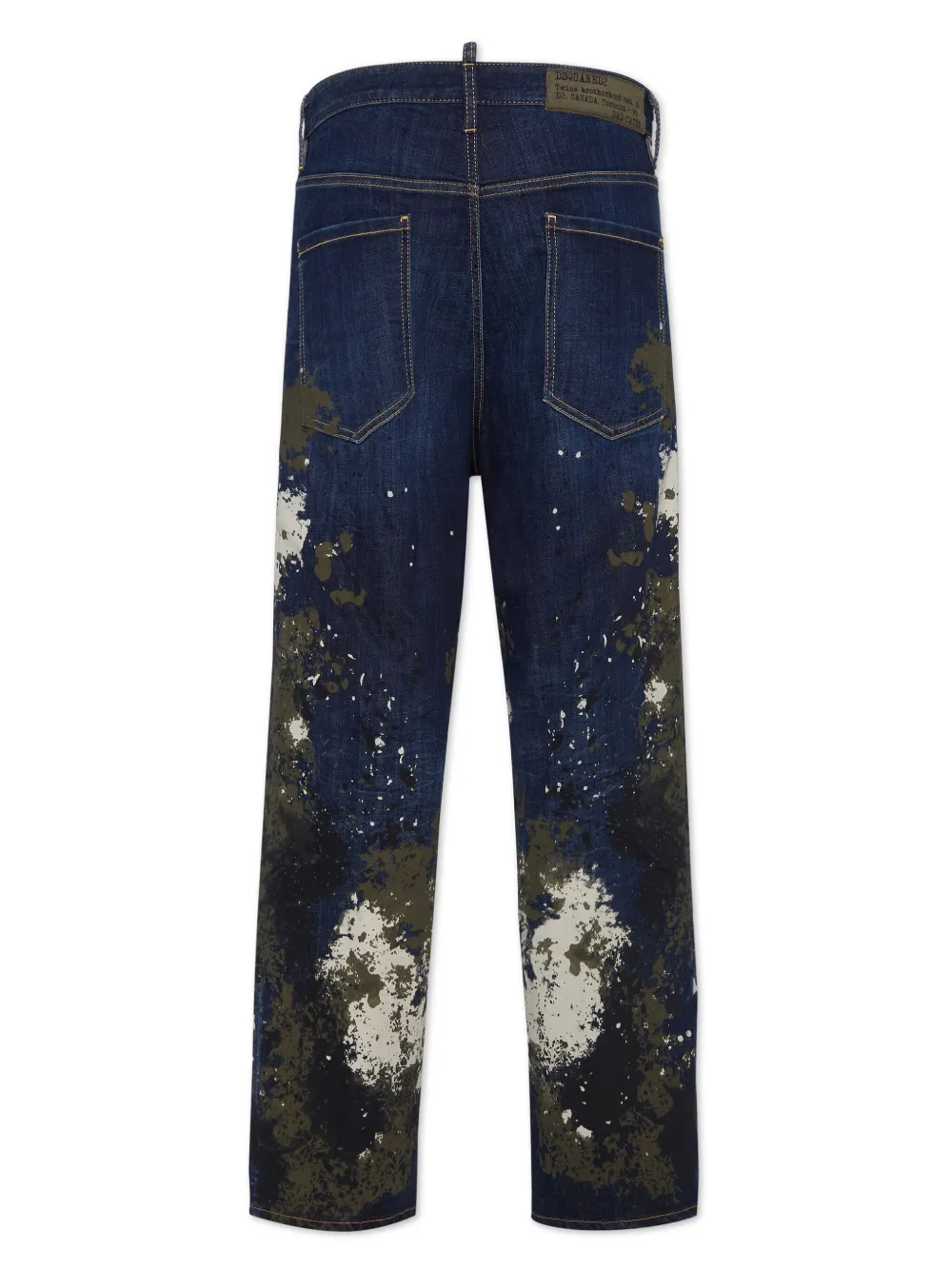 DSQUARED2 Jeans met camouflageprint - Blauw