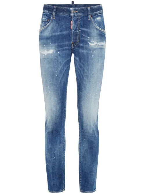 Pantalon fuselé à effet usé - DSQUARED2 - Modalova