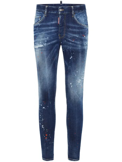 Jean slim à effet usé - DSQUARED2 - Modalova