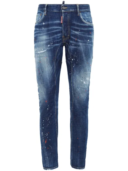 Jean skinny à effet usé - DSQUARED2 - Modalova