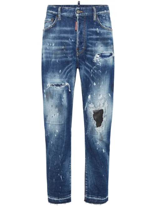 Jean stretch à effet usé - DSQUARED2 - Modalova