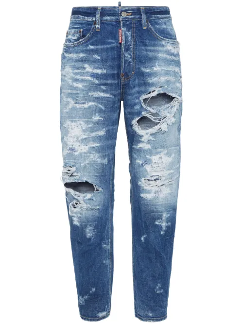 Jean à effet usé droit - DSQUARED2 - Modalova