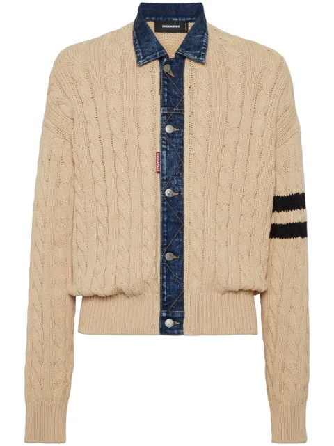 DSQUARED2 cable-knit cardigan 