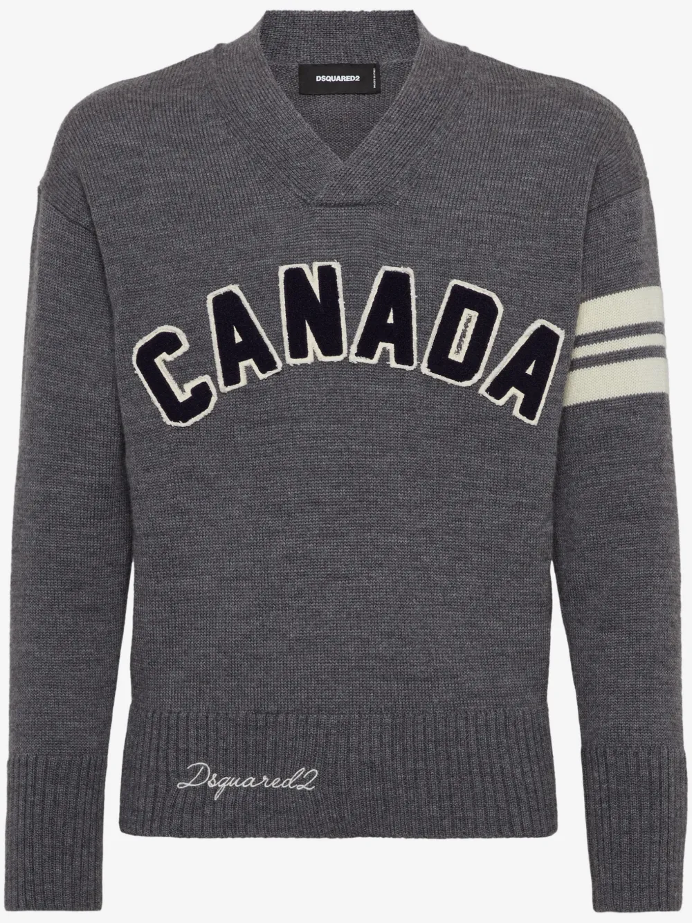 DSQUARED2 Canada-patch jumper | Grey | Image 1