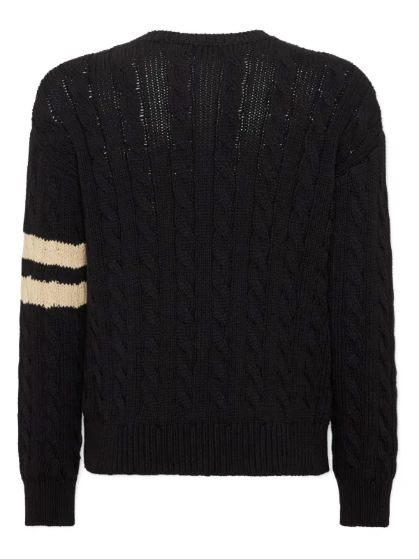 DSQUARED2 ケーブルニット セーター | ブラック | FARFETCH JP