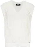 DSQUARED2 open-knit vest - White