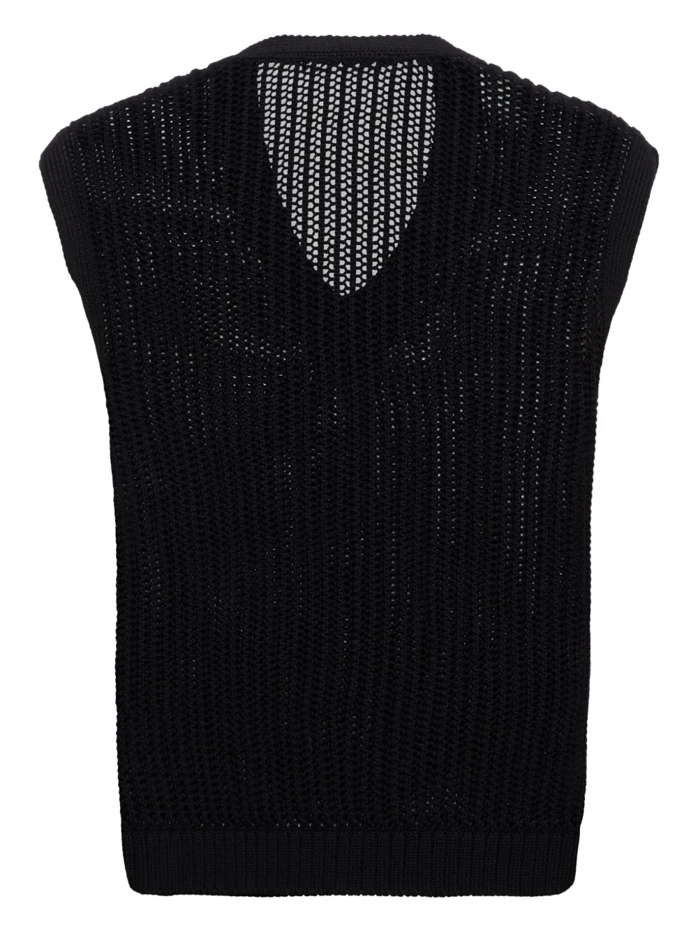 DSQUARED2 Opengebreid vest - Zwart