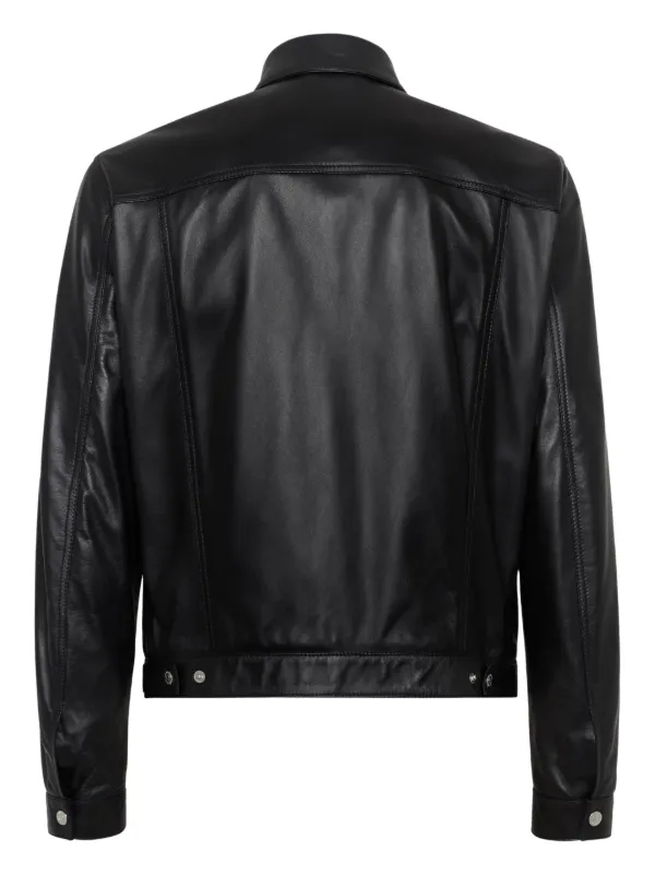 DSQUARED2 レザー ライダースジャケット | ブラック | FARFETCH JP