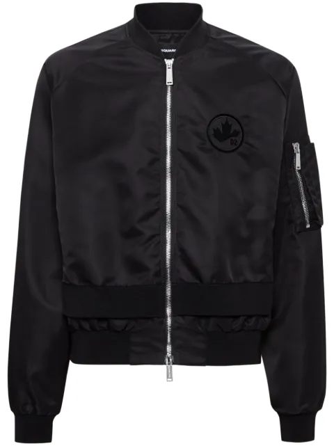 DSQUARED2 chamarra bomber con aplique del logo