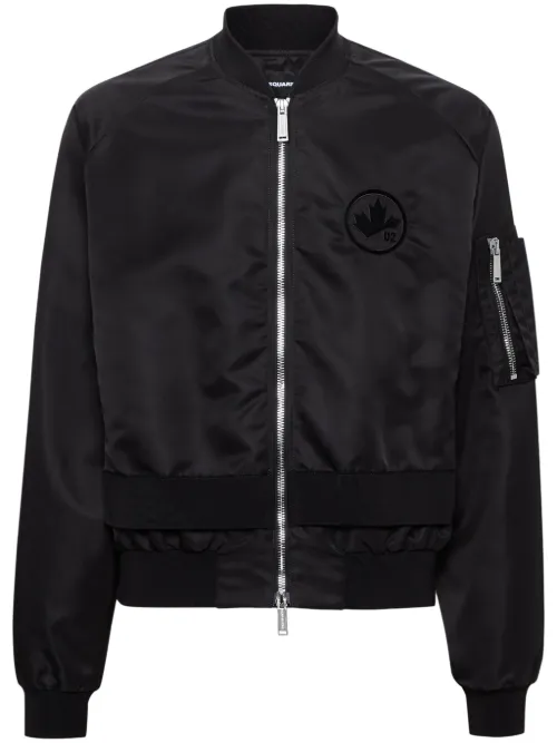 Veste bomber à logo appliqué - DSQUARED2 - Modalova