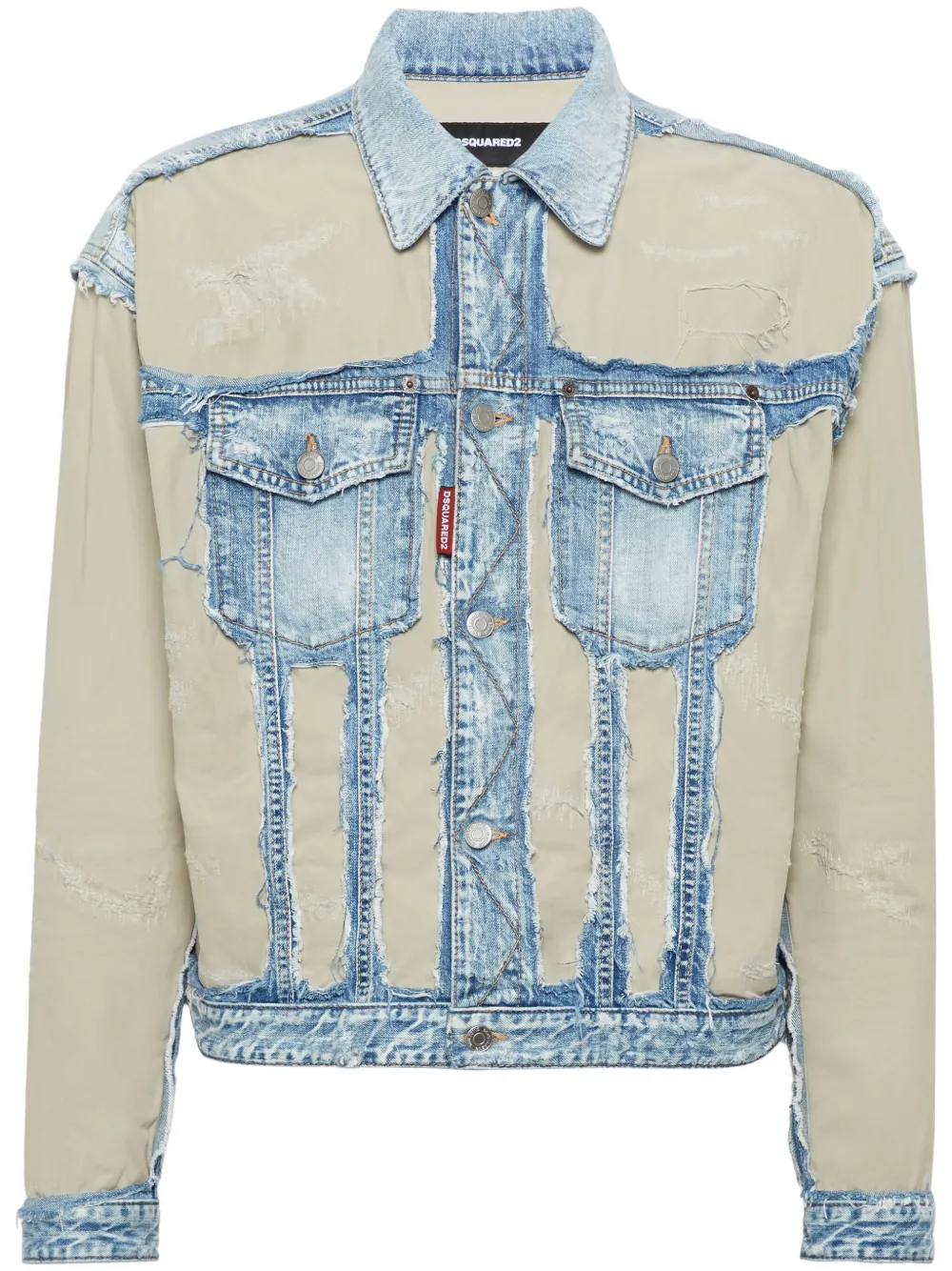 DSQUARED2 distressed denim jacket | Blue | Image 1