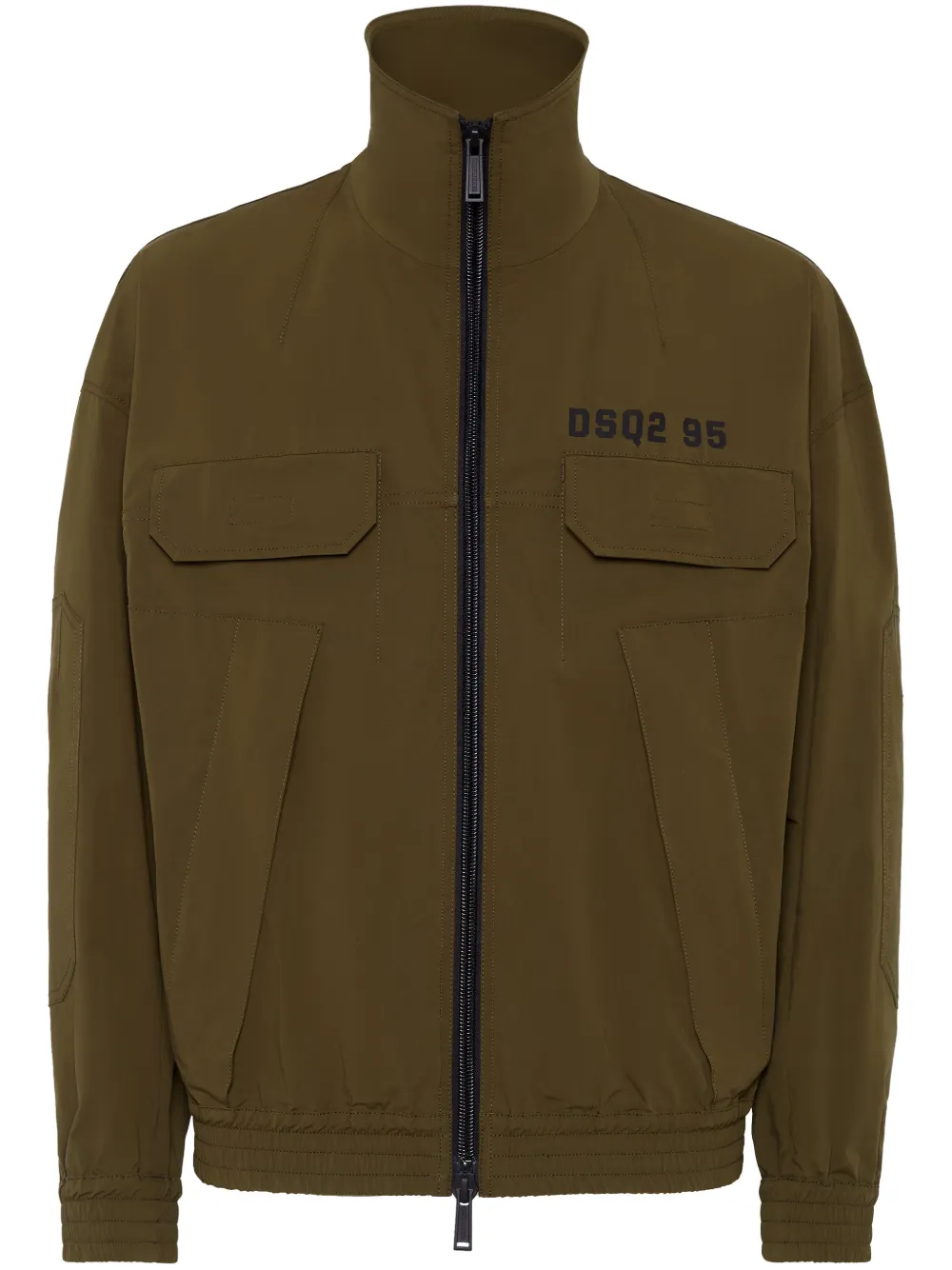 DSQUARED2 logo-print bomber jacket | Brown | Image 1