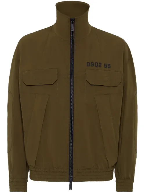 Veste bomber à logo imprimé - DSQUARED2 - Modalova
