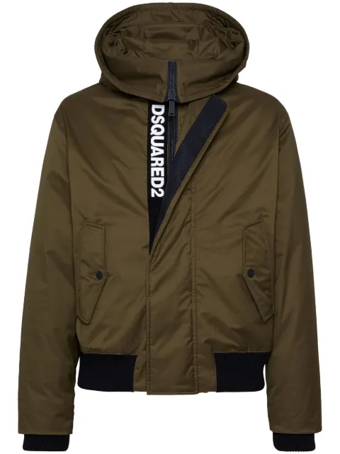 DSQUARED2 concealed logo-print padded jacket 