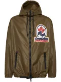 DSQUARED2 logo-patch hooded jacket - Green