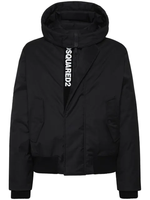 DSQUARED2 concealed logo-print padded jacket 