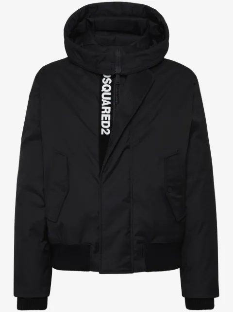 DSQUARED2 concealed logo-print padded jacket