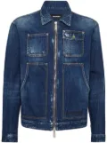 DSQUARED2 zippered denim jacket - Blue