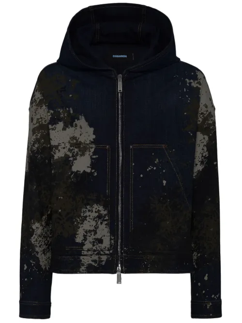 Veste en jean à capuche - DSQUARED2 - Modalova