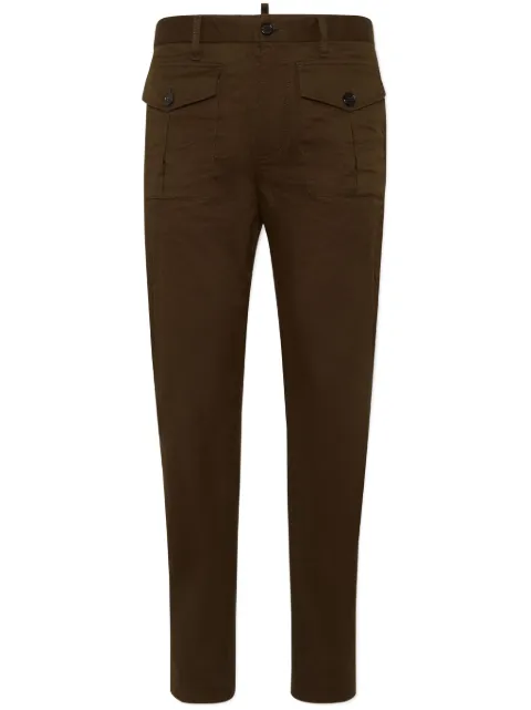DSQUARED2 tapered leg cotton trousers
