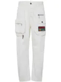 DSQUARED2 tapered cargo trousers - White