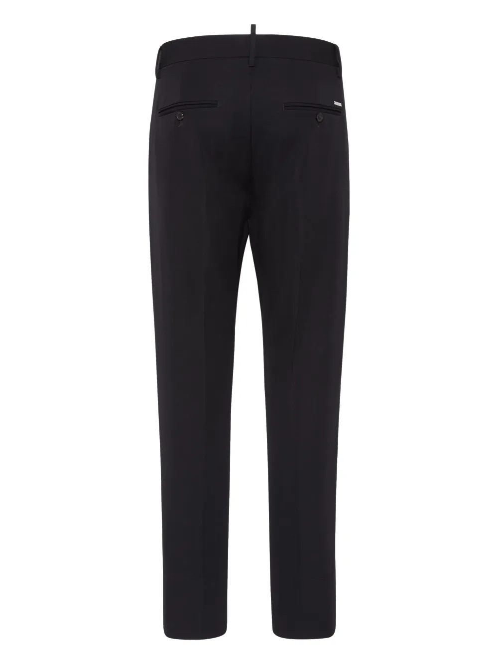 DSQUARED2 Broek van scheerwol met toelopende pijpen - Zwart