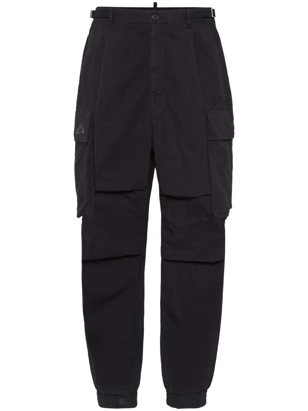 DSQUARED2 pantalon en coton à coupe droite | noir | Image 1