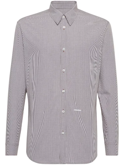 Chemise Relax Dan à mini carreaux - DSQUARED2 - Modalova
