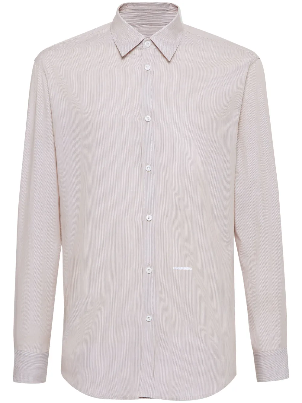 DSQUARED2 Rex Dan micro-striped shirt | Neutrals | Image 1