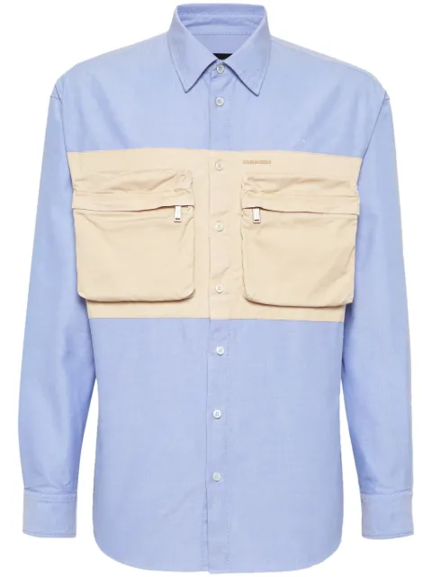 DSQUARED2 cargo-pockets cotton shirt