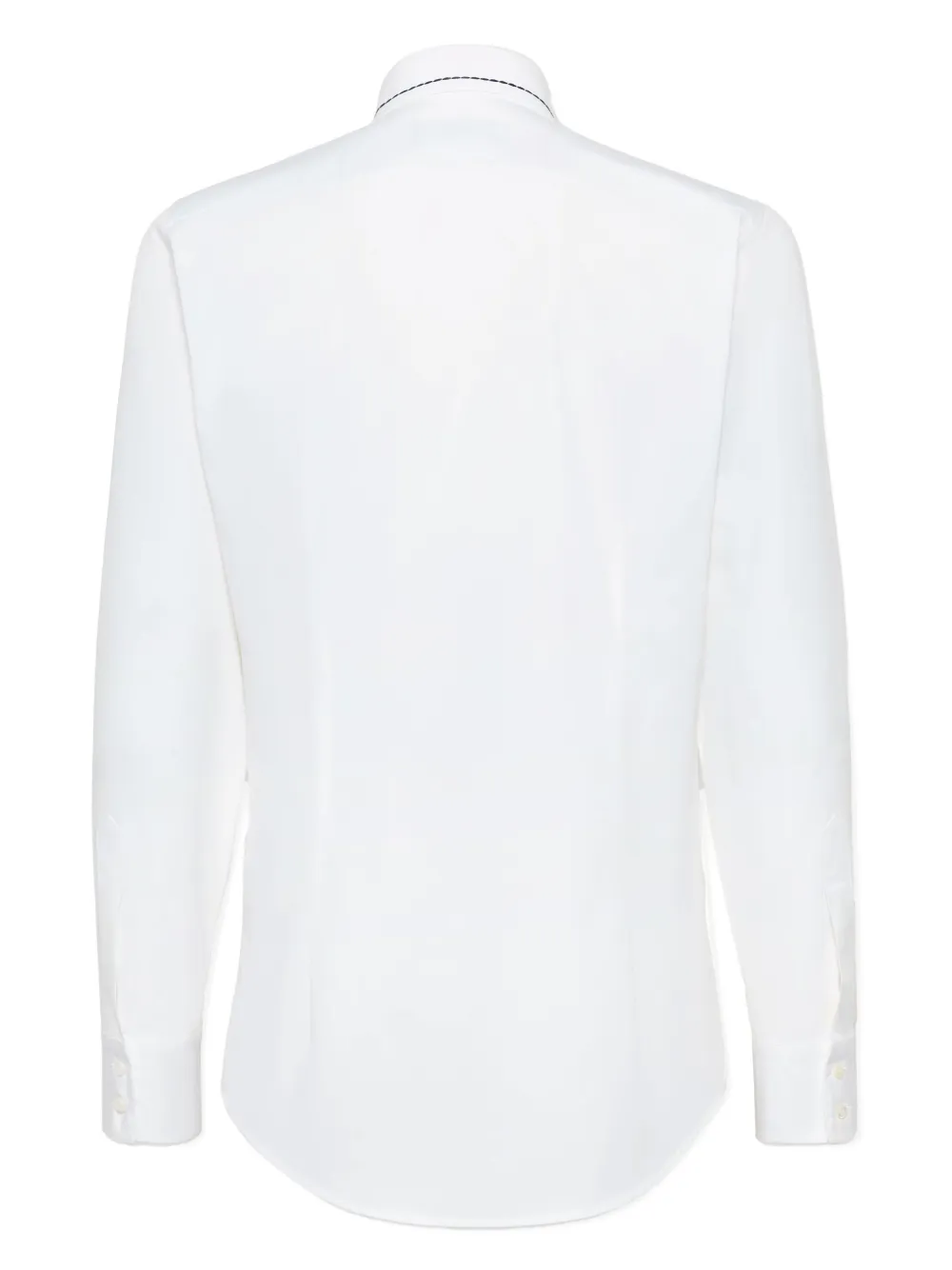 DSQUARED2 Overhemd met contrasterende stiksels en lange mouwen - Wit