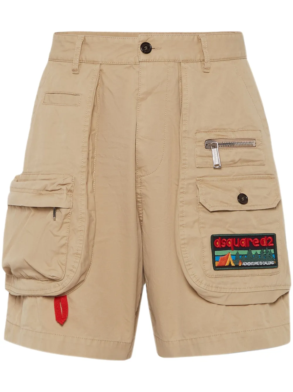 DSQUARED2 short en coton à poches cargo | tons neutres | Image 1