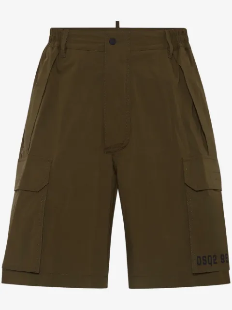 DSQUARED2 shorts cargo con logo estampado