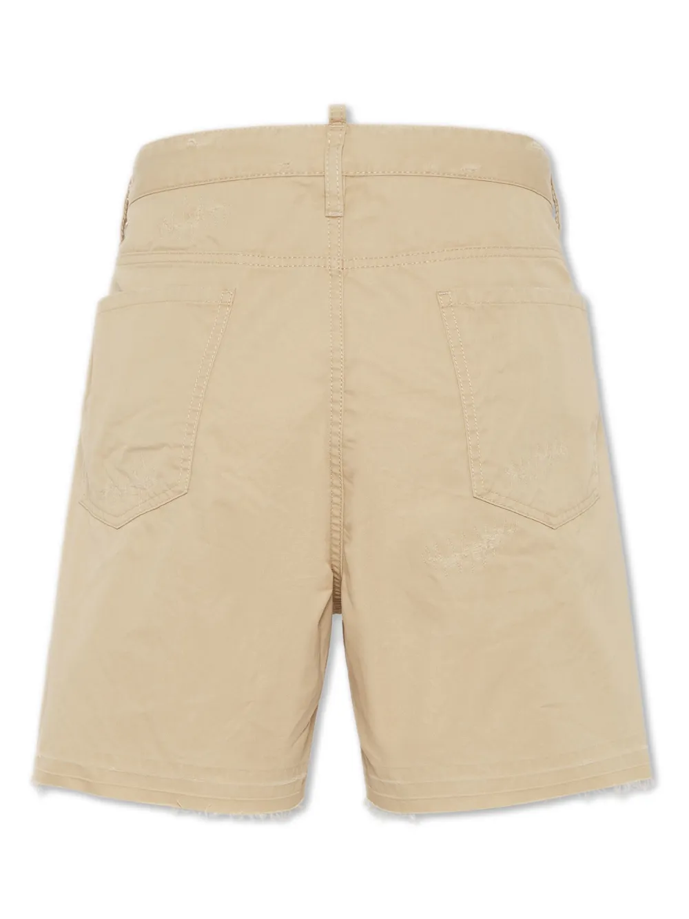 DSQUARED2 Katoenen shorts met stiksel - Beige