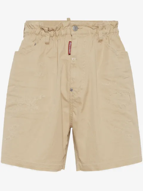 DSQUARED2 Shorts in cotone con cuciture