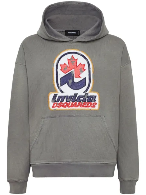 DSQUARED2 logo-appliqué hoodie