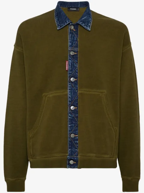 DSQUARED2 button-down sweatshirt