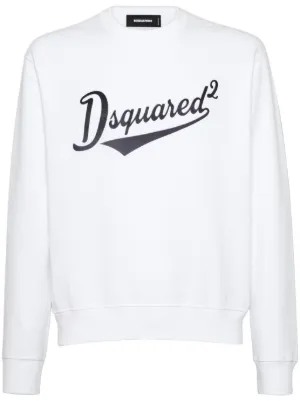 DSQUARED2 ディースクエアード ロゴ スウェットシャツ | ホワイト
