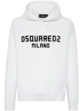 DSQUARED2 drawstring hoodie - White