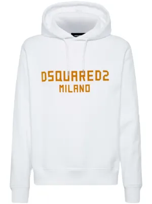 DSQUARED2 Maple Leaf グラフィック パーカー | ホワイト | FARFETCH JP
