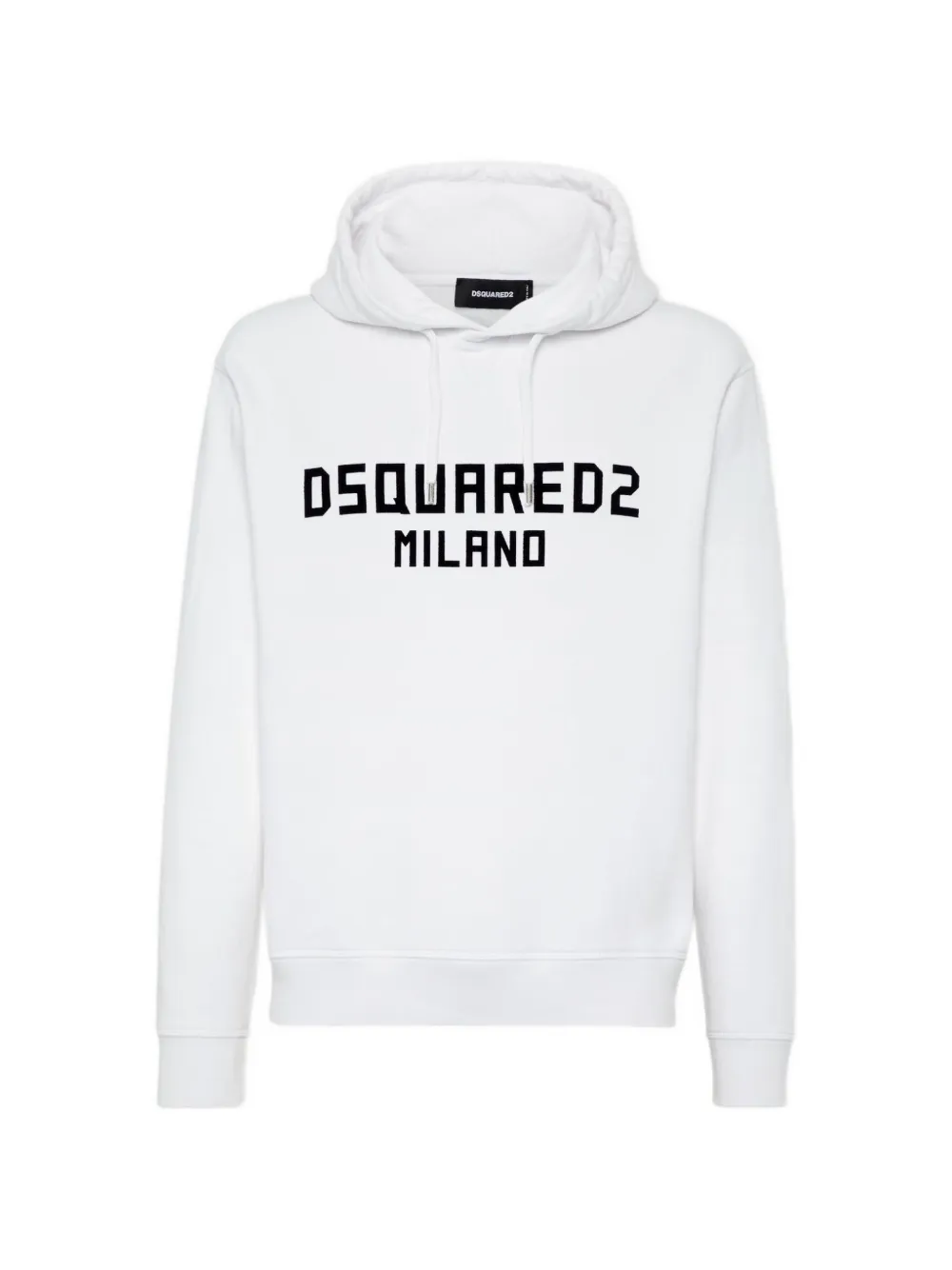 DSQUARED2 logo-print hoodie - White