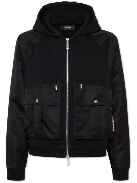 DSQUARED2 zip-up cotton hoodie 