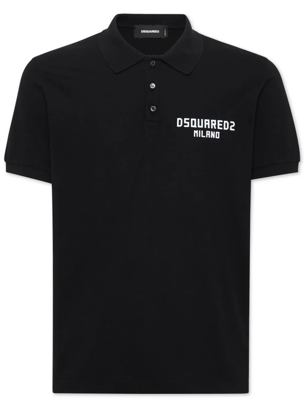 DSQUARED2 playera tipo polo con logo estampado | negro | Image 1