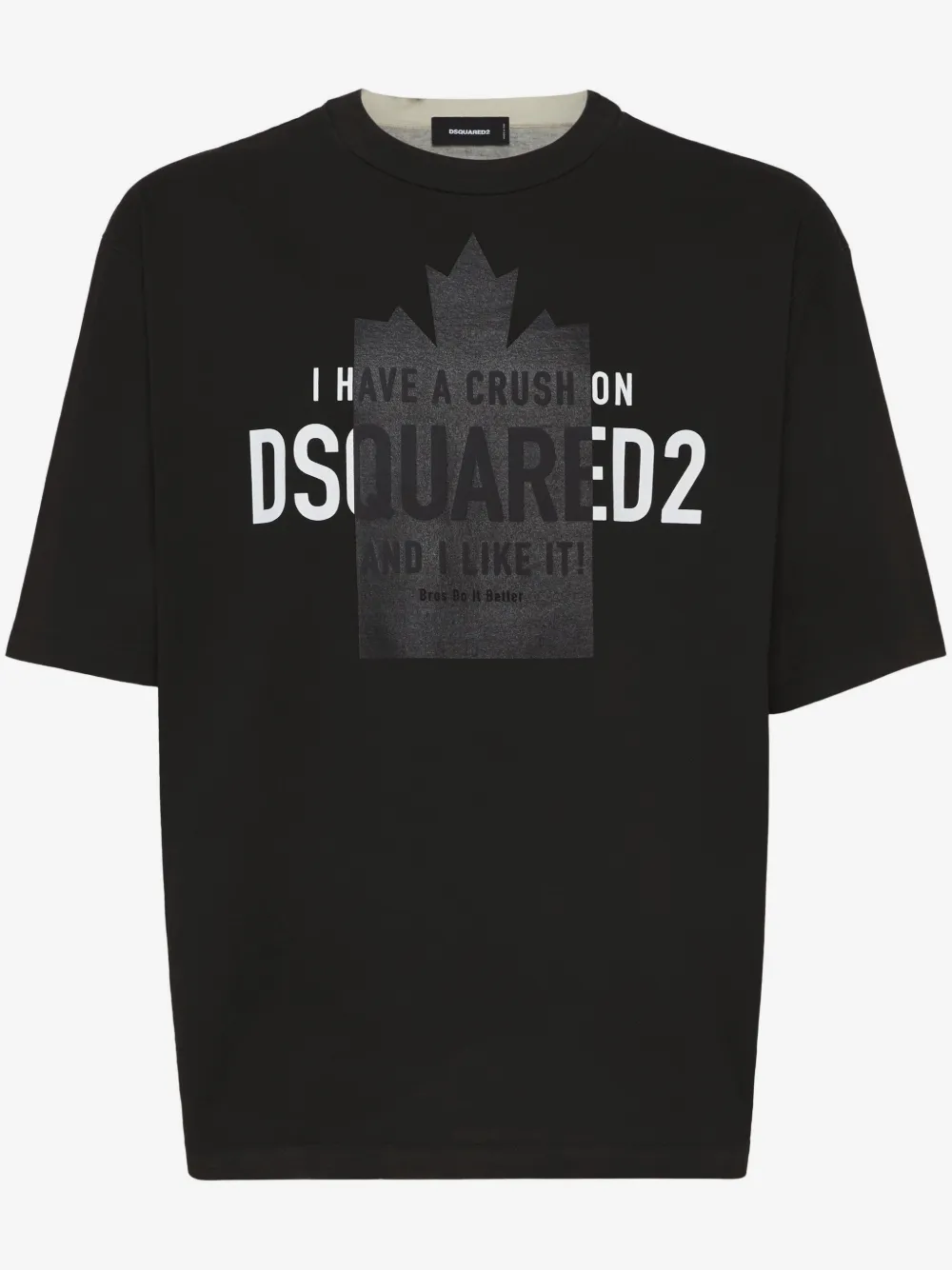 DSQUARED2 playera con logo estampado | negro | Image 1