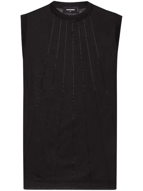 Débardeur à ornements strassés - DSQUARED2 - Modalova