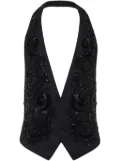 DSQUARED2 sequin-embellished waistcoat - Black