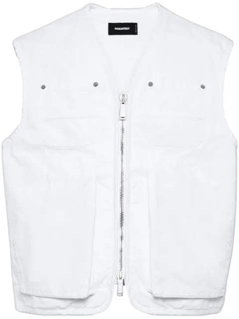DSQUARED2 chaleco de mezclilla